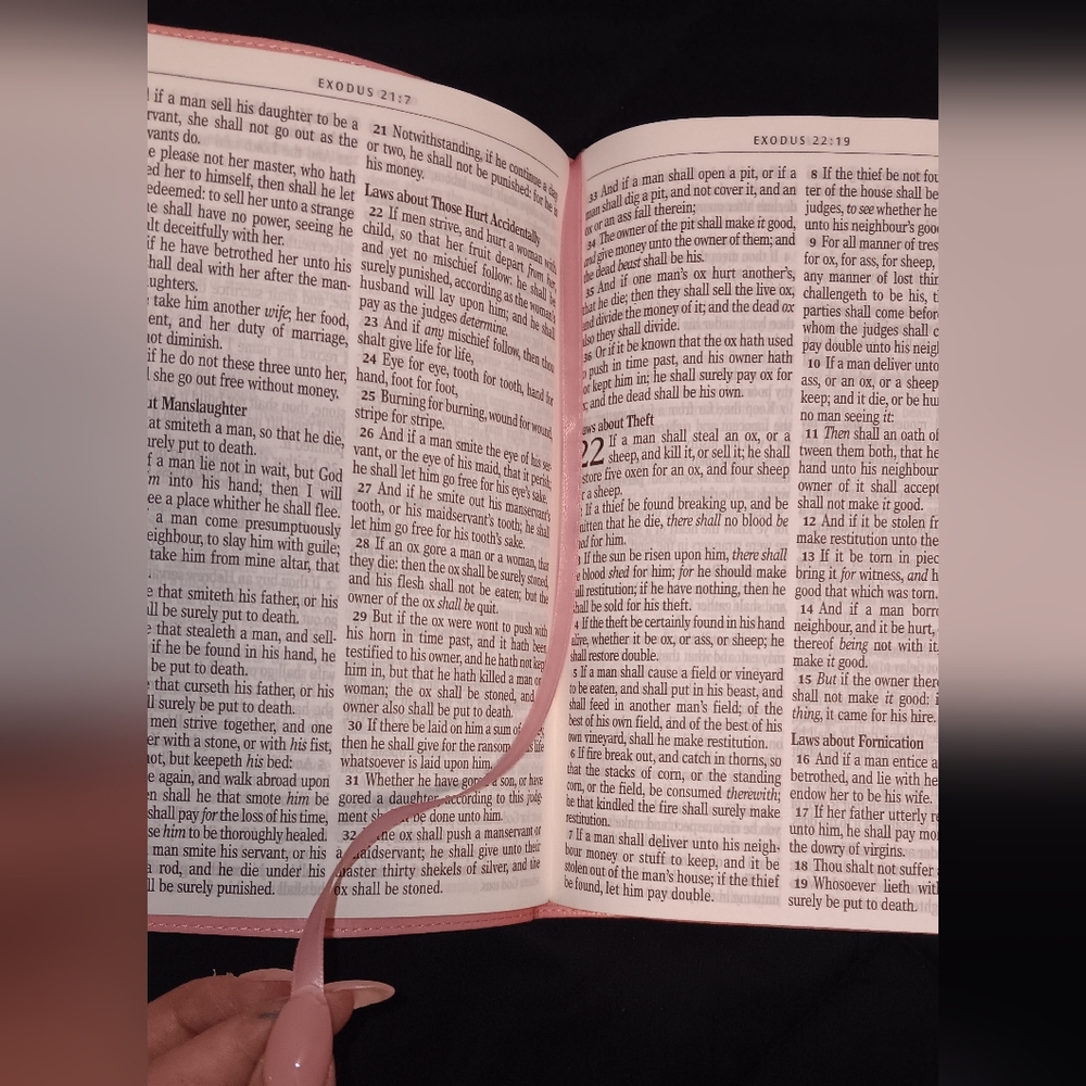 Pink Holy Bible King James Version - Picture 4 of 4